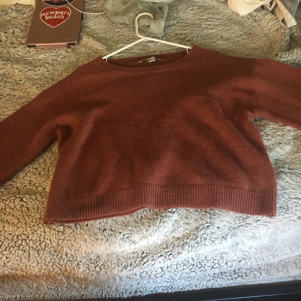 NWT forever 21 contemporary sweater rust color